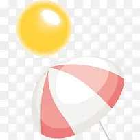 太阳伞png矢量元素