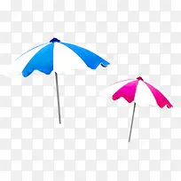 夏季沙滩遮阳伞海报素材
