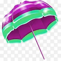紫色条纹左倾遮阳伞