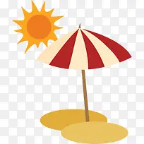 太阳和太阳伞