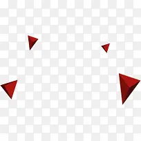 不规则红色三角形掉落