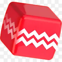 红色立方体元素