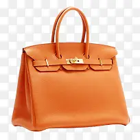 橘色女士手提包