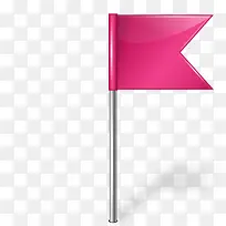 粉色小旗素材
