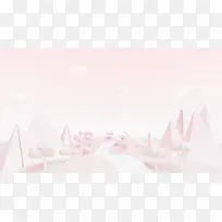 粉色不规则几何图形素材