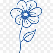 一朵蓝色的花