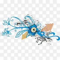 潮流花朵五星