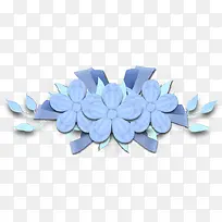 装饰蓝色唯美花朵
