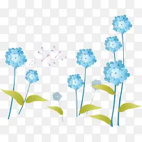 冰蓝色花朵