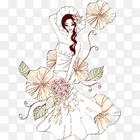卡通矢量美女
