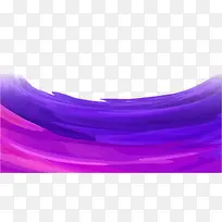 矢量手绘紫色笔刷