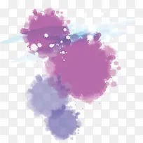 紫色墨迹矢量