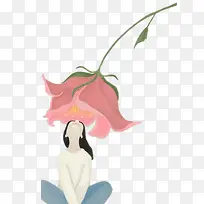 仰望花朵