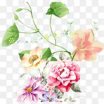 手绘花朵亿品元素