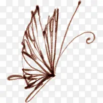 手绘彩笔蝴蝶设计