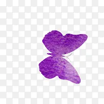 手绘紫色唯美蝴蝶