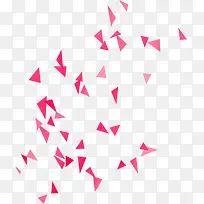 三角形粉色装饰