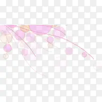 粉色漂浮树枝装饰