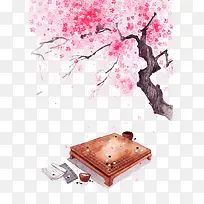 粉色桃花树
