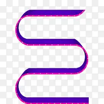 紫色简约曲线边框纹理