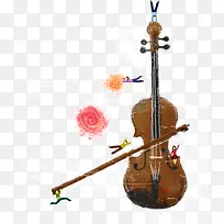 彩绘卡通大提琴