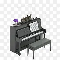 黑色钢琴