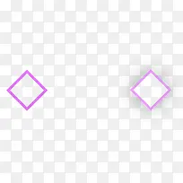 紫色方形原创形状