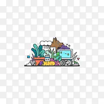 可爱原创卡通造型