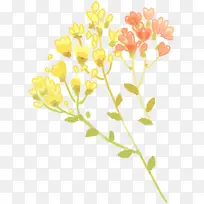 彩色原创卡通花朵