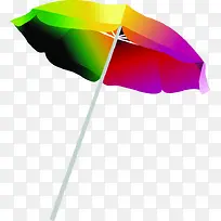 彩色卡通创意雨伞春天
