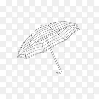 白色卡通可爱雨伞