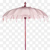淡粉雨伞