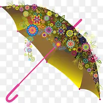 抽象炫彩创意雨伞