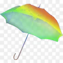彩色渐变雨伞装饰