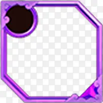 紫色卡通个性游戏边框