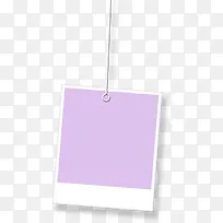 紫色卡通悬挂展板