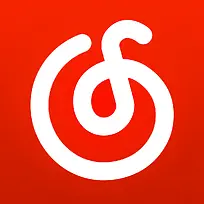 红色背景网易图标