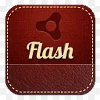 Flash红色标志图标