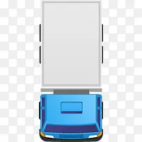蓝色卡通卡车