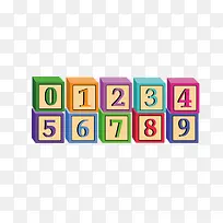 手绘数字积木