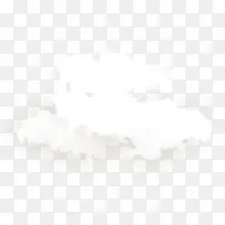 白色云彩云朵上下叠状