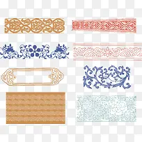 中国传统装饰边框底纹素材