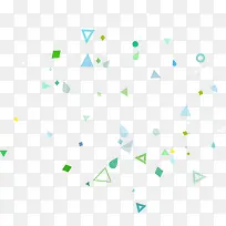 几何图形漂浮