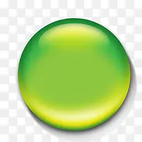 绿色立体按钮元素