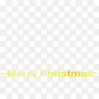 黄色立体圣诞节艺术字