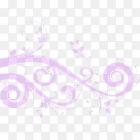 紫色精美手绘花纹