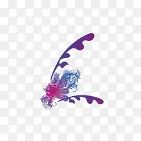 紫色线条花