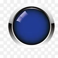 矢量蓝色水晶按钮