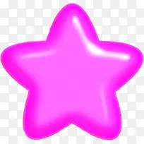 粉色可爱水晶星星