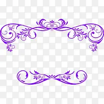 紫色梦幻婚礼花纹装饰